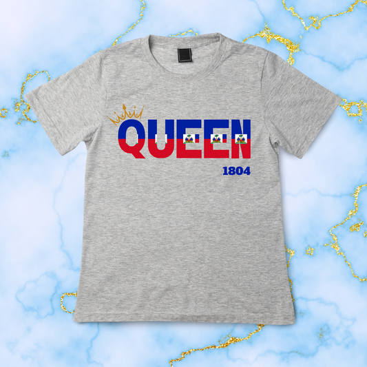 Haiti QUEEN Flag T-shirt